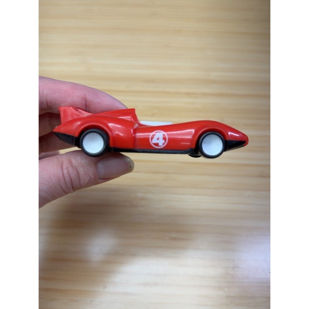2008 McDonalds Speed Racer Red No 4 Car WBEL Happy Meal Toy Untested